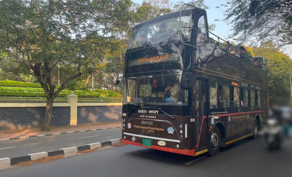 ksrtc double decker bus city ride trip updates