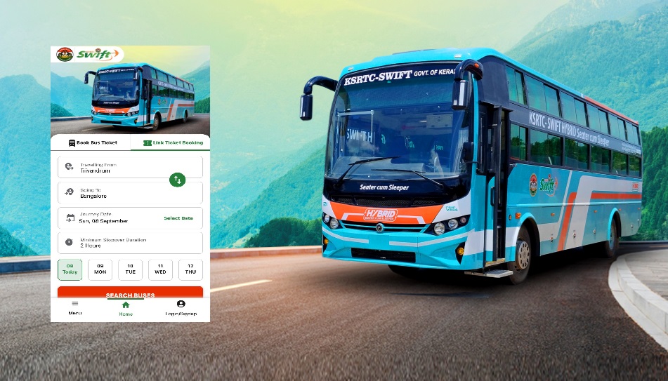 ksrtc online ticket booking app website trip updates